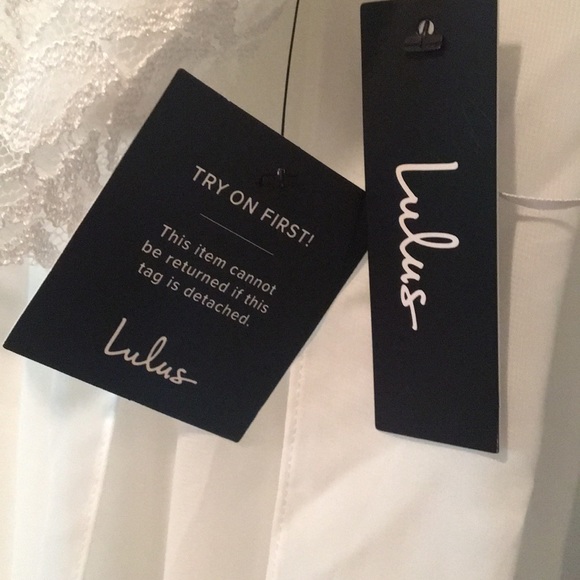 White two piece prom dress - Picture 4 of 4